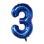 40Inch Dark Blue Number Foil Balloon 0-9 Digital Globos Children Birthday Party Decoration Baby Shower Toy Kids Graduation Gifts - Slobuy
