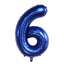 40Inch Dark Blue Number Foil Balloon 0-9 Digital Globos Children Birthday Party Decoration Baby Shower Toy Kids Graduation Gifts - Slobuy