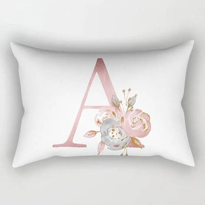 English Letter Pillow 30*50/40x60cm Rectangular Sofa Cushion Lumbar Pillow Cushion Personalized Pillow Cover pillows for living - Slobuy