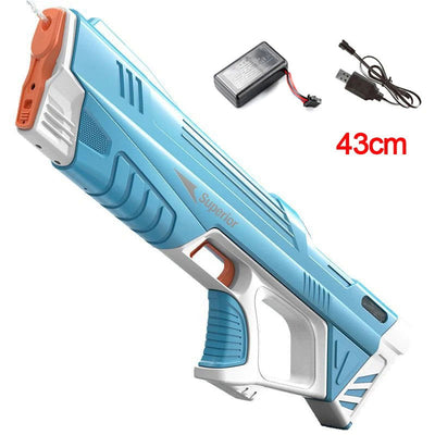 43cm Full Electric Automatic Water Storage Gun Toys Portable Children Summer Beach Outdoor Fight Fantasy Toys for Boys Kids Game - Slobuy