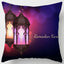 45*45CM Eid Mubarak Print Pillowcases Arab Islamic Muslim Ramadan Kareem Pillow Case Living Room Home Sofa Decor Cushion Cover - Slobuy