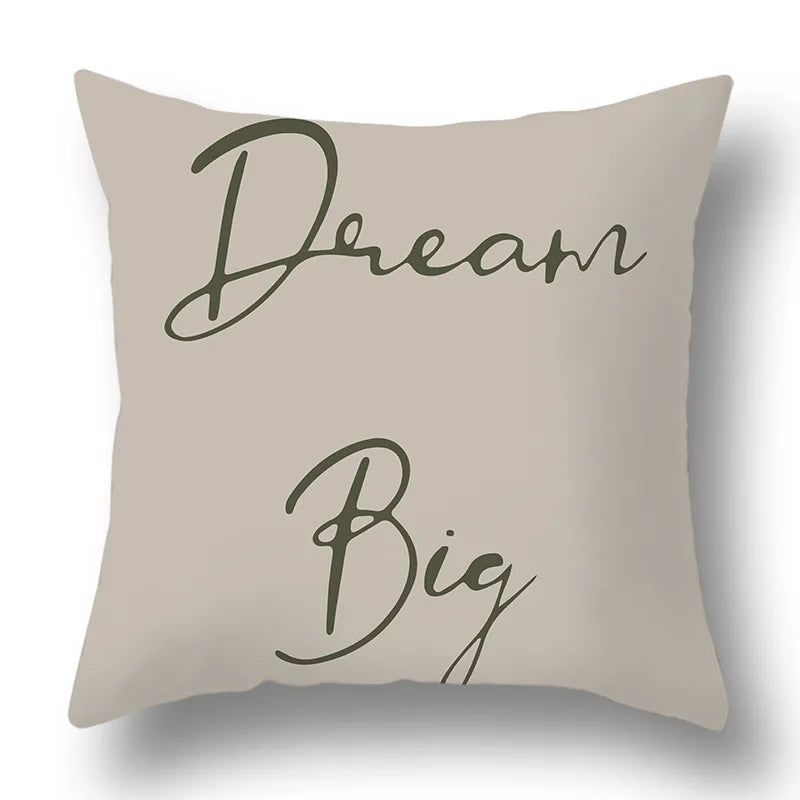 45x45cm Green Plant Sofa Cushion Comfortable Pillow Office  Cover Living Room Home Decor Modern Printed Pillowcase - Slobuy