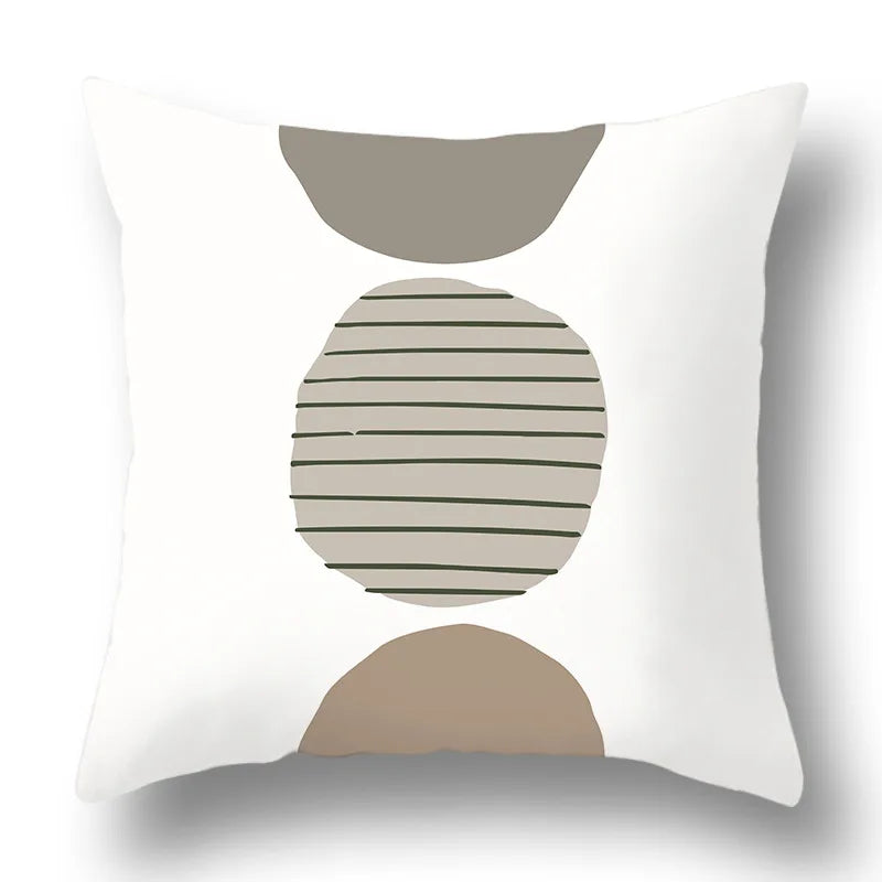 45x45cm Green Plant Sofa Cushion Comfortable Pillow Office  Cover Living Room Home Decor Modern Printed Pillowcase - Slobuy
