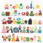 12Pcs/24Pcs/48Pcs Super Mario Bros Action Figures Kawaii Bowser Anime Figure with Storage Bag for Children Toys Gifts - Slobuy