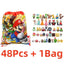 12Pcs/24Pcs/48Pcs Super Mario Bros Action Figures Kawaii Bowser Anime Figure with Storage Bag for Children Toys Gifts - Slobuy