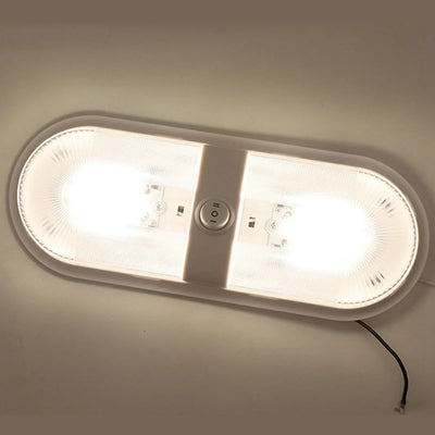 12V 24/48 LED Dome Light Ceiling Lamp with Switch Caravan Accessories for RV Marine Boat Yacht Camping Car Motorhome Trailer - Slobuy