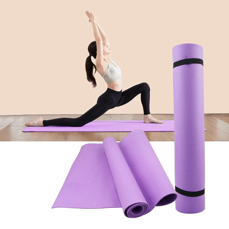 4MM Thick EVA Yoga Mats Anti-slip Sport Fitness Mat Blanket For Exercise Yoga And Pilates Gymnastics Mat Fitness Equipment - Slobuy