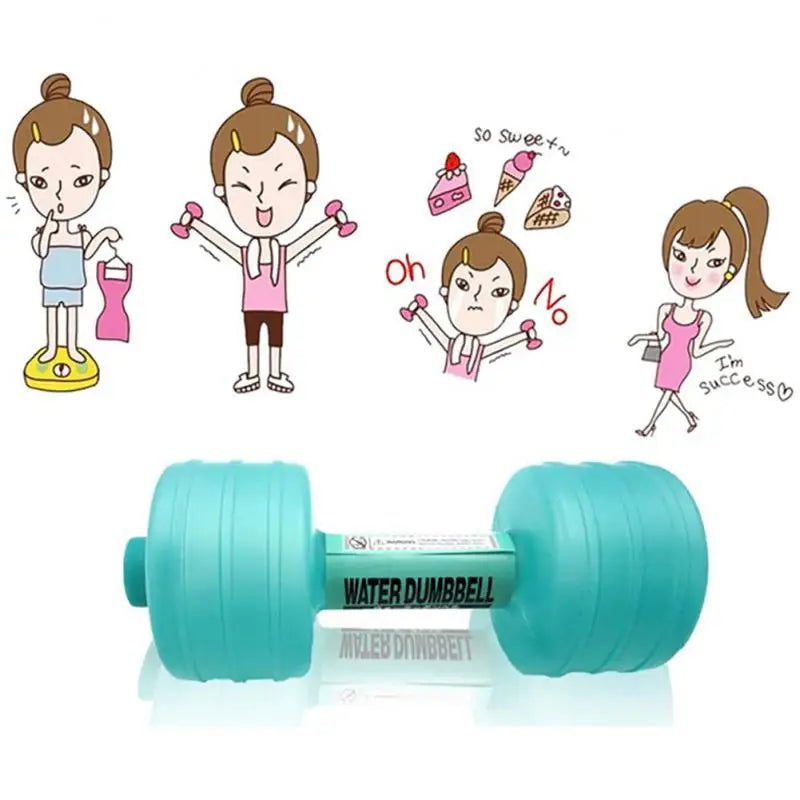 1/2/4PCS 1kg Gym Weight Loss Exercise Women Comprehensive Home Water Dumbbells for Fitness Aquatic Barbell - Slobuy