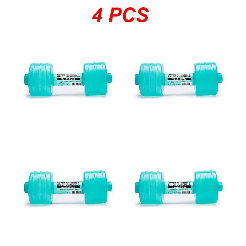 1/2/4PCS 1kg Gym Weight Loss Exercise Women Comprehensive Home Water Dumbbells for Fitness Aquatic Barbell - Slobuy