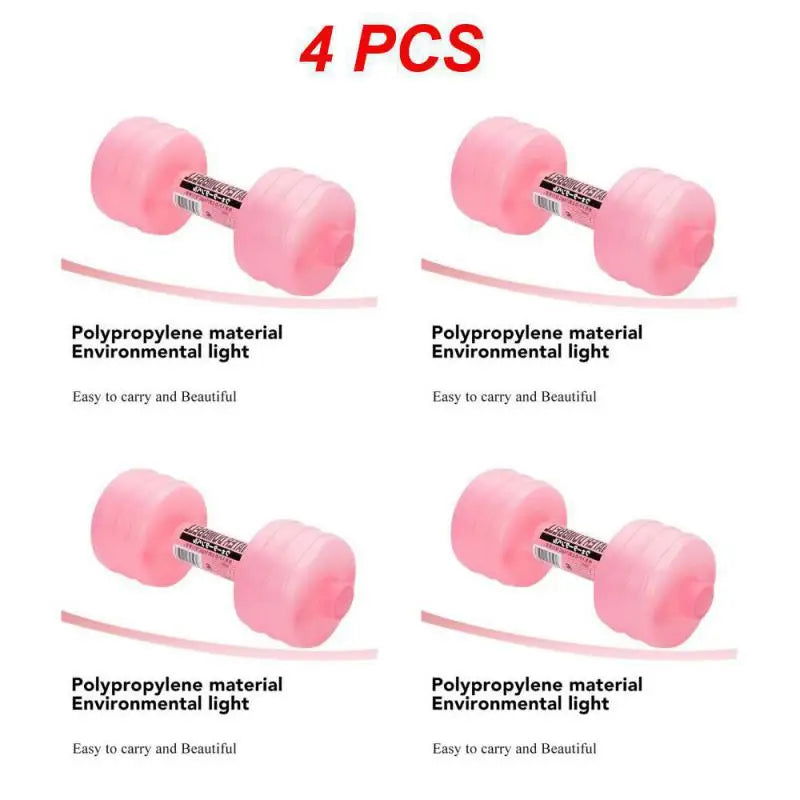 1/2/4PCS 1kg Gym Weight Loss Exercise Women Comprehensive Home Water Dumbbells for Fitness Aquatic Barbell - Slobuy