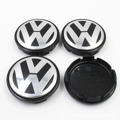 4PCS 56mm 65mm Car Wheel Center Hub Caps Cover for VW Volkswagen Golf Polo Passat Touran Jetta accessories - Slobuy
