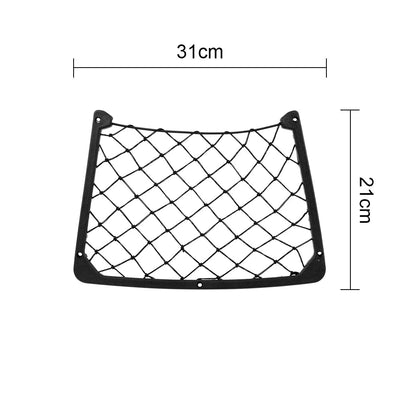 4PCS Car Storage Net Elastic Net Cargo Mesh Nets Car Caravan Bus Camping Vehicle Accessories Seat Back Mesh Belt Large - Slobuy