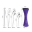 3/4PCS Stainless Steel Tableware  Main Pieces Knife Sets Portable Travel Packaging Storage Box Cutlery Picnic Fork Spoon Bag - Slobuy