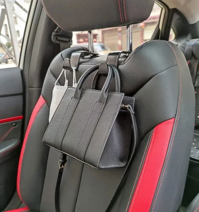 4Pack Hooks for Bags Car Clips Front Seat Headrest Organizer Holder Auto Fastener Hangers Car Storage Interior Accessories - Slobuy