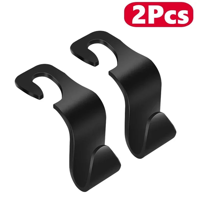 4Pack Hooks for Bags Car Clips Front Seat Headrest Organizer Holder Auto Fastener Hangers Car Storage Interior Accessories - Slobuy