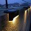 4Pack LED Solar Stair Light Lamp Waterproof Passage Courtyard Guardrail Step Night Light for Outdoor Garden Borders Terrace - Slobuy