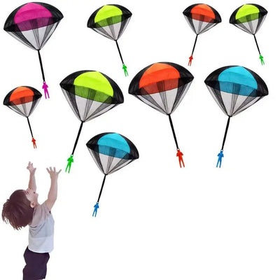 4Pc Hand Throwing Parachute Children Mini Parachute Outdoor Beach Toy Educational Parent Child Entertainment Toys - Slobuy