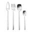 4Pcs Black Dinnerware Set Spoon Fork Cutlery Set Kitchen Table Decor Flatware Sets Kitchen Tools Desserts Soup Coffee Use - Slobuy