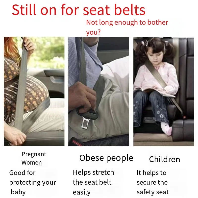 1/2/4Pcs Car Seat Belt Clip Extender Safety Seatbelt Lock Buckle Plug Thick Insert Socket Extender Safety Buckle Car Accessories - Slobuy