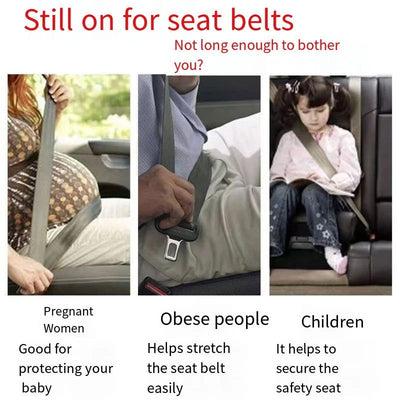 1/2/4Pcs Car Seat Belt Clip Extender Safety Seatbelt Lock Buckle Plug Thick Insert Socket Extender Safety Buckle Car Accessories - Slobuy