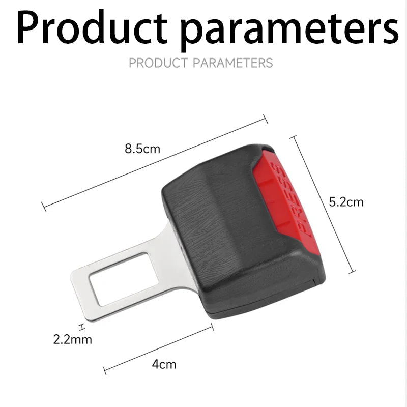 1/2/4Pcs Car Seat Belt Clip Extender Safety Seatbelt Lock Buckle Plug Thick Insert Socket Extender Safety Buckle Car Accessories - Slobuy