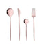 4Pcs Golden Cutlery Set Stainless Steel Knife Fork Spoon Tableware Flatware Set Festival Kitchen Dinnerware Gift - Slobuy