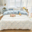 4Pcs，Love Pattern Printed Milled Duvet Cover Set Princess Style Milled Duvet Cover Set Home Milled Duvet Cover Set - Slobuy