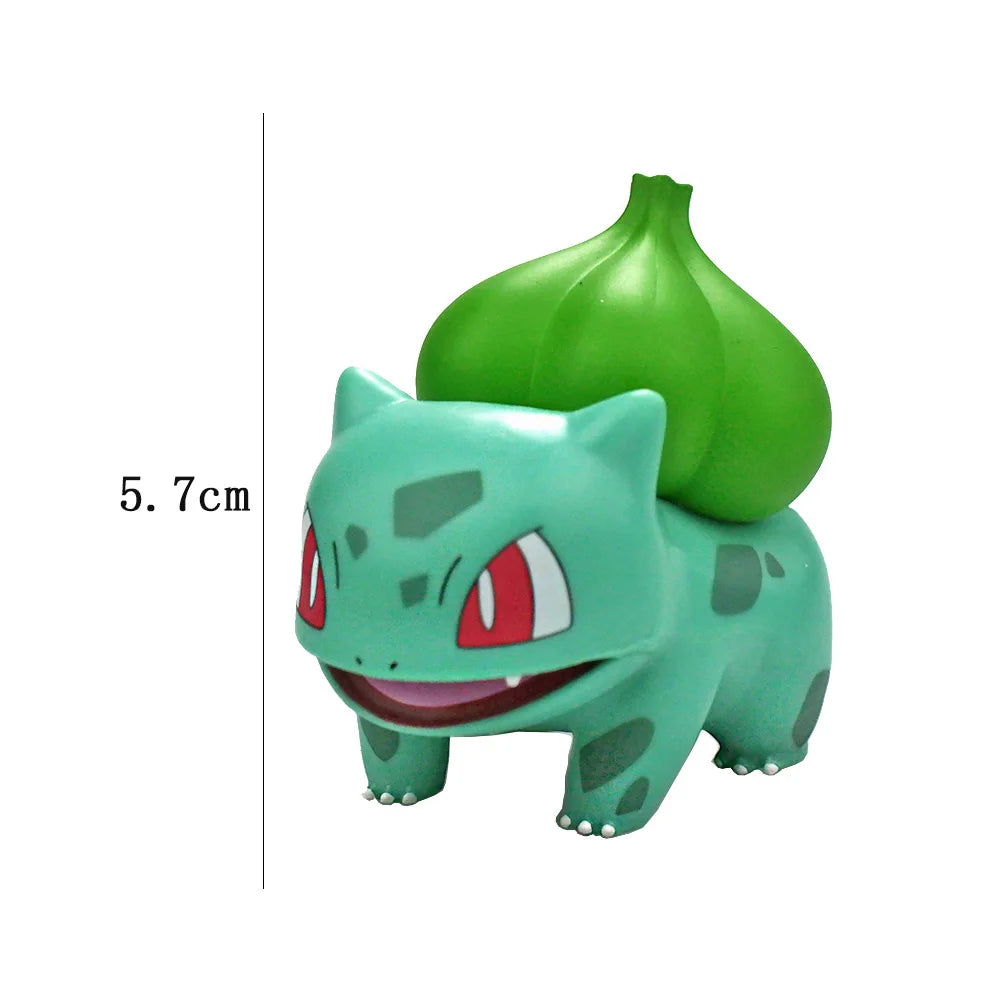4Pcs Pokemon Pikachu Anime Figure Toys PVC Cake Car Decoration Ornaments  Action Figure For Children Birthday Christmas Gifts - Slobuy