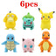 4Pcs Pokemon Pikachu Anime Figure Toys PVC Cake Car Decoration Ornaments  Action Figure For Children Birthday Christmas Gifts - Slobuy