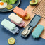 4Pcs Portable Tableware Set Wheat Straw Dinnerware Detachable Cutlery Travel Tableware Picnic Dinnerware Set Camping Cutlery Set - Slobuy