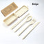 4Pcs Portable Tableware Set Wheat Straw Dinnerware Detachable Cutlery Travel Tableware Picnic Dinnerware Set Camping Cutlery Set - Slobuy