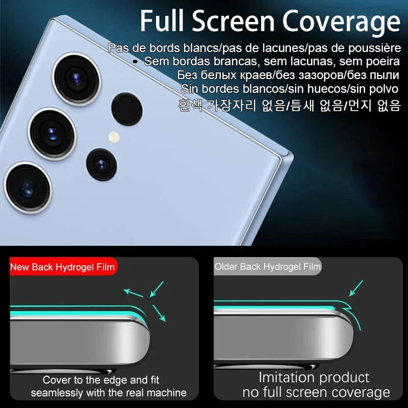 4Pcs Screen Protector Back Hydrogel Film For Samsung Galaxy S24 S23 S22 S21 S20 Ultra S10 S9 Plus A54 A34 A52 Phone Accessories - Slobuy