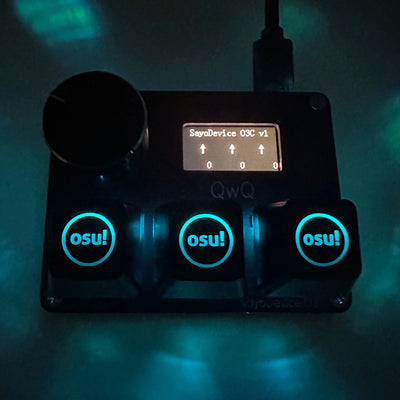 4+4 O3C+++ SayoDevice OSU O3C Rapid Trigger Hall Switches Magnetic Pink Switches Keyboard With Knob Screen Copy Paste Shotcut - Slobuy