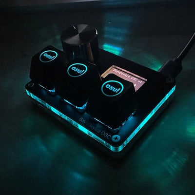 4+4 O3C+++ SayoDevice OSU O3C Rapid Trigger Hall Switches Magnetic Pink Switches Keyboard With Knob Screen Copy Paste Shotcut - Slobuy