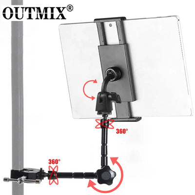 4-12.9inch Tablet Car Holder Magic Arm Clamp with 1/4 Adapter for iPad Back Seat Supporter Stand Phone Tablet Accessories in Car - Slobuy