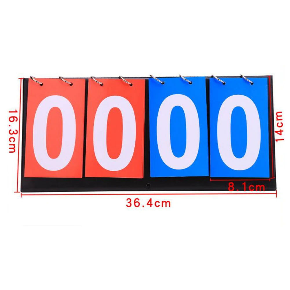 4 Digit Scoreboard Sports Competition Scoreboard for Table Tennis Basketball Badminton Football Volleyball Referee Score Board - Slobuy