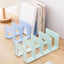 4 Grids DIY Wooden Book Storage Organizer Stand File CD Storage Shelf Nordic Desktop Book Case Mini Office File Stands Supplies - Slobuy