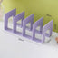 4 Grids DIY Wooden Book Storage Organizer Stand File CD Storage Shelf Nordic Desktop Book Case Mini Office File Stands Supplies - Slobuy