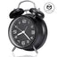 4 Inch Twin Bell Loud Alarm Clock Metal Frame 3D Dial with Backlight Battery Operate Desk Table Alarm Clock For Home and Office - Slobuy