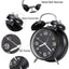 4 Inch Twin Bell Loud Alarm Clock Metal Frame 3D Dial with Backlight Battery Operate Desk Table Alarm Clock For Home and Office - Slobuy
