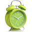 4 Inch Twin Bell Loud Alarm Clock Metal Frame 3D Dial with Backlight Battery Operate Desk Table Alarm Clock For Home and Office - Slobuy