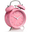 4 Inch Twin Bell Loud Alarm Clock Metal Frame 3D Dial with Backlight Battery Operate Desk Table Alarm Clock For Home and Office - Slobuy