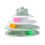 4 Levels Cat Toy Tower Turntable Roller Balls Toys Interactive Intelligence Training Track Puzzle Funny Games Accessories - Slobuy