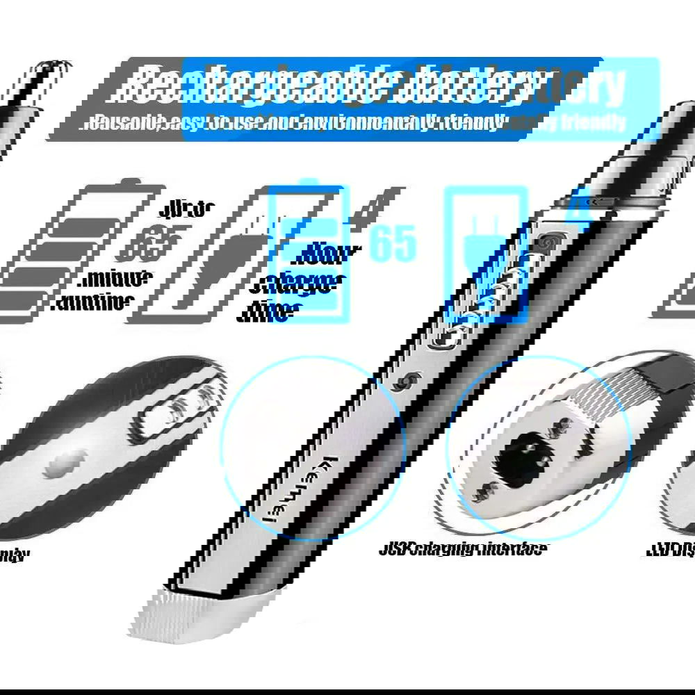 4in1 Rechargeable Nose Trimmer Beard Trimmer for Men Ear Eyebrow Nose Hair Trimmer for Nose and Ear Hair Removal Clean Machine - Slobuy