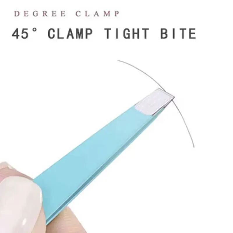 4pcsEyebrow Tweezers, Stainless Steel Eyebrow Tweezers with Leather Casing-Facial Hair, Debris and Ingrown Hair Removal - Slobuy
