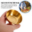 4pcs 2pcs Stainless Steel Golden Sauce Dishes Appetizer Seasoning Serving Dishes Sets Tray Spice Plates Kitchen Tableware - Slobuy