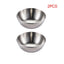 4pcs 2pcs Stainless Steel Golden Sauce Dishes Appetizer Seasoning Serving Dishes Sets Tray Spice Plates Kitchen Tableware - Slobuy