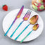 4pcs Cutlery Set Gold Dinnerware Stainless Steel Silverware Knife Fork Spoon Tableware Flatware Set Kitchen Accessories - Slobuy