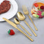 4pcs Cutlery Set Gold Dinnerware Stainless Steel Silverware Knife Fork Spoon Tableware Flatware Set Kitchen Accessories - Slobuy