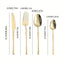 4pcs Cutlery Set Gold Dinnerware Stainless Steel Silverware Knife Fork Spoon Tableware Flatware Set Kitchen Accessories - Slobuy